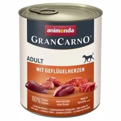 Animonda GranCarno Original Adult Gemengd Pakket 6 X 800 G -Hondenbenodigdheden Korting 106609 pla animondagrancarno adult gefluegelherzen 800g hs 01 9