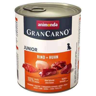 Animonda GranCarno Original Junior Hondenvoer 6 X 800 G 3 Animonda GranCarno Original Junior Hondenvoer 6 X 800 G
