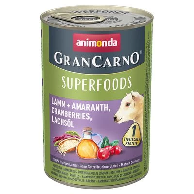 Animonda GranCarno Adult Superfoods 6 X 400 G Hondenvoer - Afbeelding 3