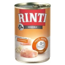 6 X 400 G RINTI Gemengd Probeerpakket Hondenvoer 27 6 X 400 G RINTI Gemengd Probeerpakket Hondenvoer -Hondenbenodigdheden Korting 14441 pla rinti sensible huhn reis 2