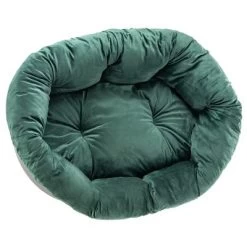 Ferplast Hondenmand Siesta Deluxe Zwart Met Bekleding Sofà Fluweel Groen -Hondenbenodigdheden Korting 145198 ferplast ueberzug sofa samt gr hs15 8