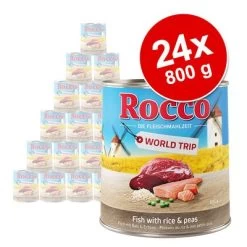 Rocco World Trip Spanje Hondenvoer -Hondenbenodigdheden Korting 166797 rocco worldtrip fish 24x800g hs 02 4