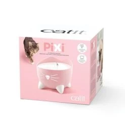 Catit PIXI Drinkfontein, Roze -Hondenbenodigdheden Korting 187697 pla hagencontainer catit pixi trinkbrunnen pink hs 01 3