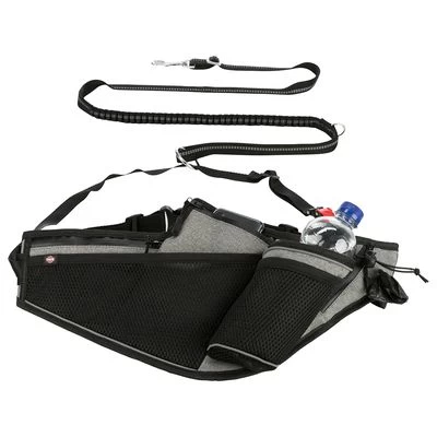 Trixie Jogginggordel Met Lijn - Grijs/zwart 6 Trixie Jogginggordel Met Lijn - Grijs/zwart - Afbeelding 4