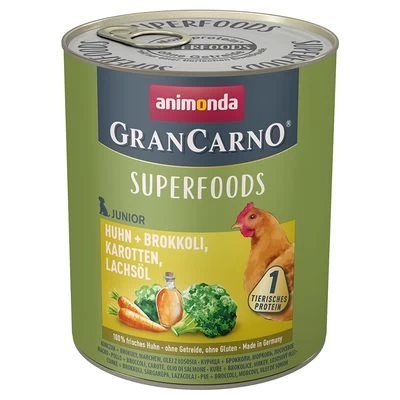 Animonda GranCarno Junior Superfoods 6 X 800 G Hondenvoer 3 Animonda GranCarno Junior Superfoods 6 X 800 G Hondenvoer