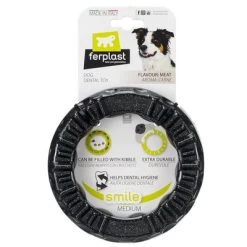 Ferplast Smile Kauwring, Zwart 16 Ferplast Smile Kauwring, Zwart -Hondenbenodigdheden Korting 224997 pla ferplast smile kauring schwarz hs 01 7