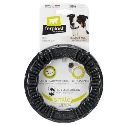 Ferplast Smile Kauwring, Zwart 9 Ferplast Smile Kauwring, Zwart - Afbeelding 7