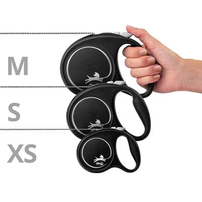 Flexi Black Design Rollijn Koord Zwart, 5 M - Afbeelding 7