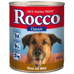 Voordeelpakket Rocco Classic 24 X 800 G 33 Voordeelpakket Rocco Classic 24 X 800 G -Hondenbenodigdheden Korting 28016 pla rocco classic rind wild 6 x 800 g 4