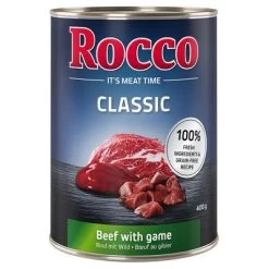 Voordeelpakket Rocco Classic 24 X 400 G 12 Voordeelpakket Rocco Classic 24 X 400 G -Hondenbenodigdheden Korting 28024 pla megapack rocco classic wild rind 400g hs 01 3