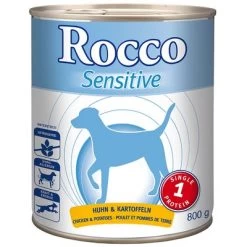 Voordeelpakket: Rocco Sensible 24 X 800 G -Hondenbenodigdheden Korting 28041 pla rocco sensitive huhn 6 x 800 g 5