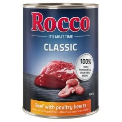 Voordeelpakket Rocco Classic 24 X 400 G 15 Voordeelpakket Rocco Classic 24 X 400 G -Hondenbenodigdheden Korting 28066 pla megapack rocco classic gefluegelherzen rind 400g hs 01 6