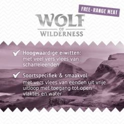 Wolf Of Wilderness Junior "Scharrelvlees" 6 X 800 G Hondenvoer -Hondenbenodigdheden Korting 2 wow freerange wet board wildhills 1000x1000 nl 7