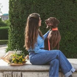 Nomad Tales Bloom Halsband, Coral -Hondenbenodigdheden Korting 328396 nomad tales halsband bloom coral 04 4 1