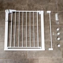TIAKI Wit Hondenrek Met Verlengstuk Van 7 Cm -Hondenbenodigdheden Korting 334597 tiaki dog gate white fg 8223 9