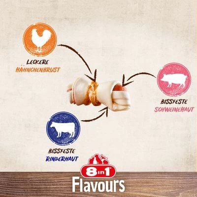 8in1 Triple Flavour Kauwbotten XS 6 8in1 Triple Flavour Kauwbotten XS - Afbeelding 4