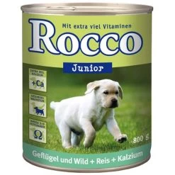 Voordeelpakket Rocco Junior 24 X 800 G 19 Voordeelpakket Rocco Junior 24 X 800 G -Hondenbenodigdheden Korting 38665 pla rocco junior gefl gel wild 6 x 800 g 1