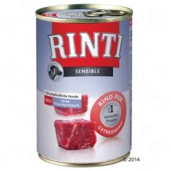 Rinti Sensible Puur 24 X 400 G -Hondenbenodigdheden Korting 459526 rintisensiblepurrind 2