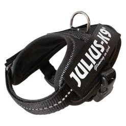 Julius K9 JULIUS-K9 IDC®-Powertuigje Zwart + JULIUS-K9® Rubberen Dubbellijn -Hondenbenodigdheden Korting 65467 pla juliusk9 idc powergeschirr 0