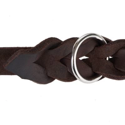 Heim Dubbele Lijn Uit Leer Met Ingevlochten Musketonhaak 12 Heim Dubbele Lijn Uit Leer Met Ingevlochten Musketonhaak - Afbeelding 10