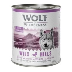 Voordeelpakket: Wolf Of Wilderness Adult 24 X 800 G -Hondenbenodigdheden Korting 800g wild hills rework 1
