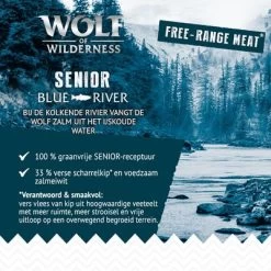 Wolf Of Wilderness Senior Blue River Scharrelkip & Zalm Hondenvoer -Hondenbenodigdheden Korting free range blue river senior 8