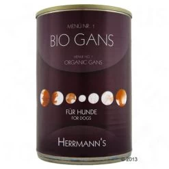 Herrmann's Menu Smulpakket 12 X 400 G 24 Herrmann's Menu Smulpakket 12 X 400 G -Hondenbenodigdheden Korting herrmanns men hundgans 400 4