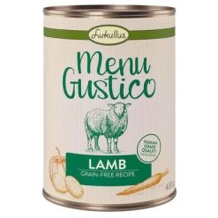 Lukullus Menu Gustico - Lamsvlees Met Wortel, Aardappel En Pompoen -Hondenbenodigdheden Korting lukullus menugustico lamb gf 400g 1000x1000 3