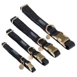 Nomad Tales Calma Halsband, Ebony -Hondenbenodigdheden Korting nomad tales calma halsbaender fg 1596 2