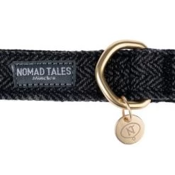 Nomad Tales Calma Halsband, Ebony -Hondenbenodigdheden Korting nomad tales calma halsbaender fg 1606 9