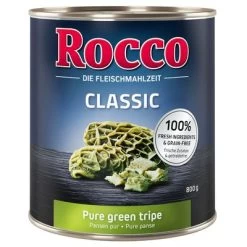 Rocco Classic 6 X 800 G -Hondenbenodigdheden Korting rocco classic puregreentripe 800g 1000x1000 1