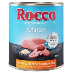 Voordeelpakket Rocco Junior 24 X 800 G 13 Voordeelpakket Rocco Junior 24 X 800 G -Hondenbenodigdheden Korting rocco junior poultry 800g 1000x1000 7