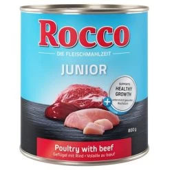 Voordeelpakket Rocco Junior 24 X 800 G 16 Voordeelpakket Rocco Junior 24 X 800 G -Hondenbenodigdheden Korting rocco junior poultrybeef 800g 1000x1000 7