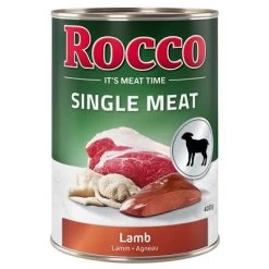 Rocco Single Meat 6 X 400 G -Hondenbenodigdheden Korting rocco nf singlemeat 400g lamb 1000x1000 2