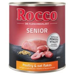 Voordeelpakket Rocco Senior 24 X 800 G 8 Voordeelpakket Rocco Senior 24 X 800 G -Hondenbenodigdheden Korting rocco senior poultry 800g 1000x1000 0