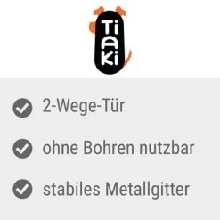 TIAKI Wit Hondenrek Met Verlengstuk Van 7 Cm -Hondenbenodigdheden Korting tiaki wei es hundegitter mit verl ngerung 0