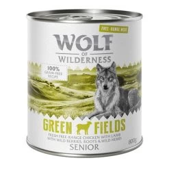 Voordeelpakket 12 X 800 G Wolf Of Wilderness Senior Scharrelvlees -Hondenbenodigdheden Korting wow freerange senior greenfields 800g 1000x1000 1