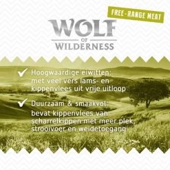 Wolf Of Wilderness Senior "Scharrelvlees" 6 X 800 G Hondenvoer -Hondenbenodigdheden Korting wow freerange wet board senior greenfields 1000x1000 nl 9